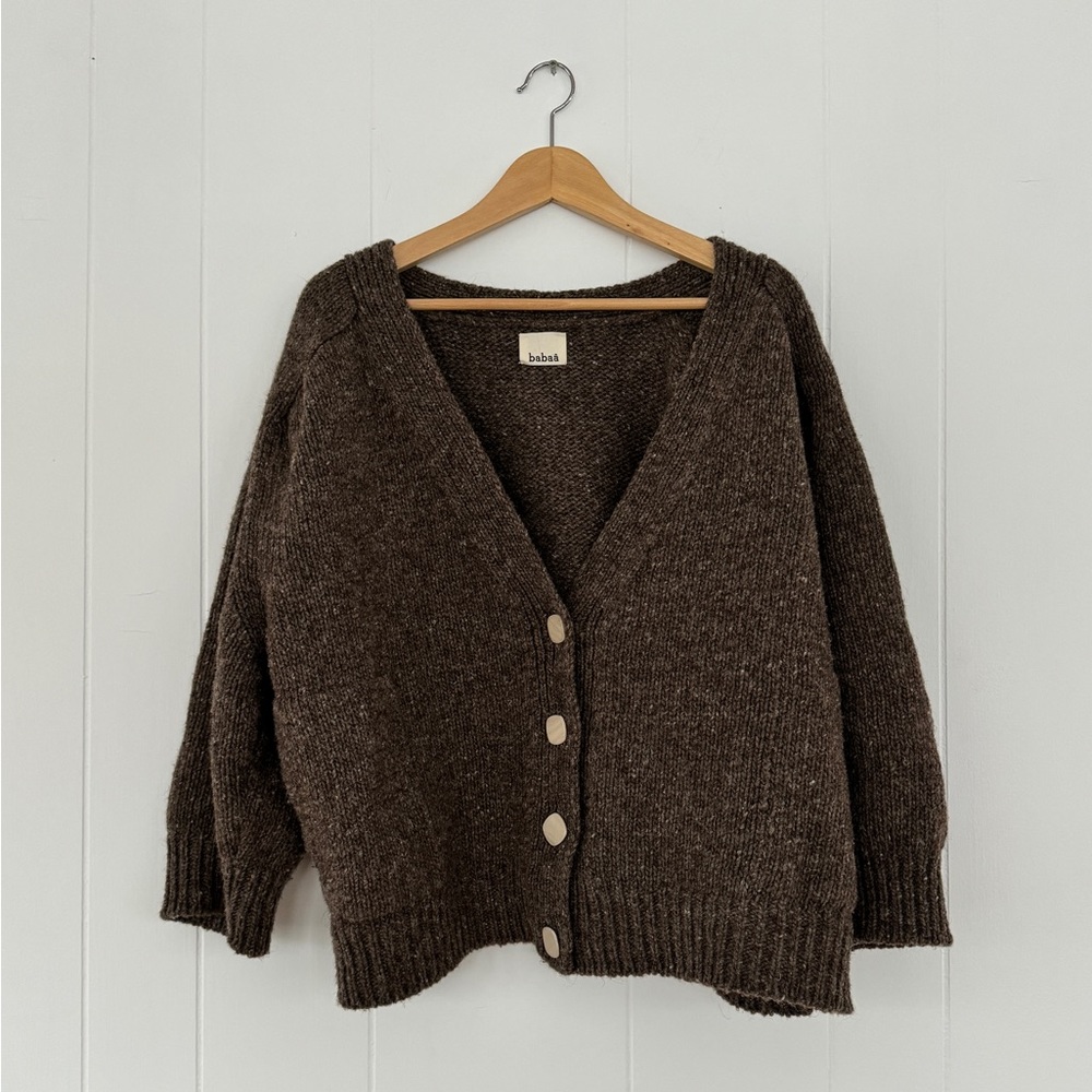 Babaa Cardigan no51 Oak (100% Wool)